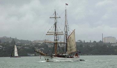  This was taken from the Fullers ferry on Anniversary day in Auckland The two boats say it all about Auckland Grace and Speed